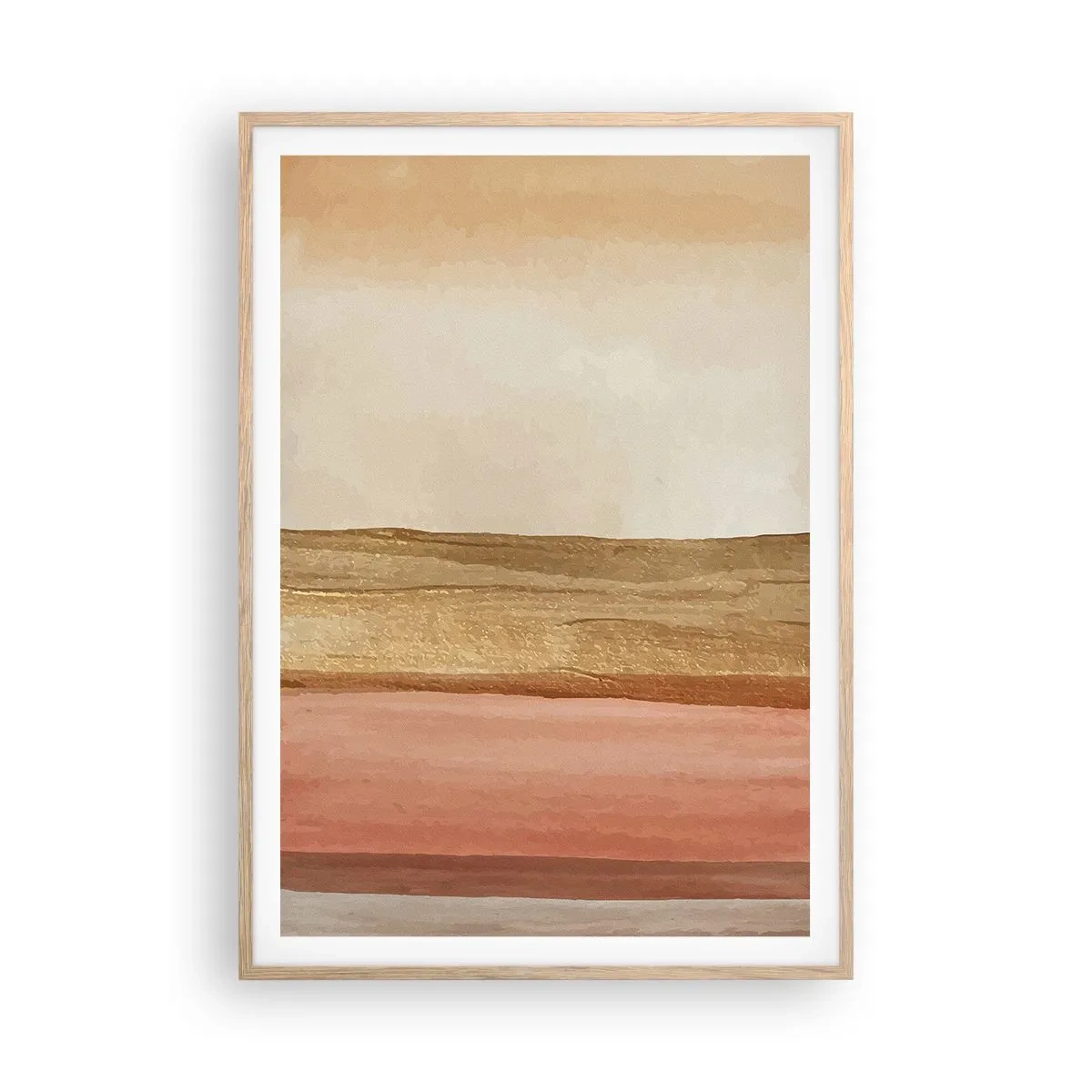 Poszter világos tölgy keretben - Függőleges kompozíció - 70x100 cm