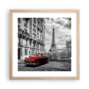 Poszter világos tölgy keretben - Ragadozó a városban - 40x40 cm