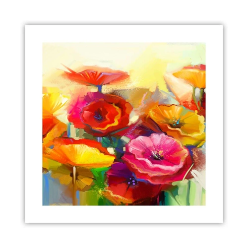 Poszter - Nem csak piros - 40x40 cm