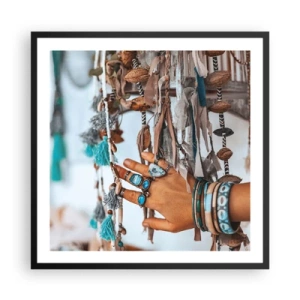 Poszter fehér keretben - Helyi kincsek - 60x60 cm