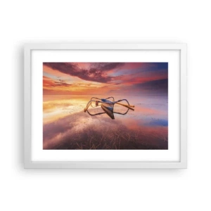 Poszter fekete keretben - Egy trópusi este nyugalma - 40x30 cm