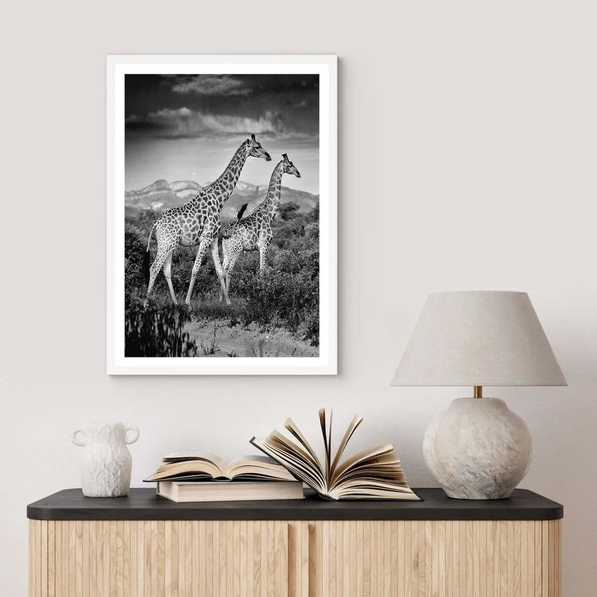 Poszter fekete keretben - Magas rangok Afrikában - 61x91 cm