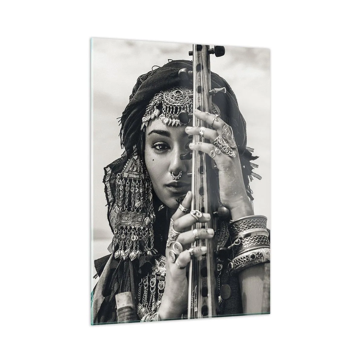 Üveg kép - Csak a keleti zene - 50x70 cm