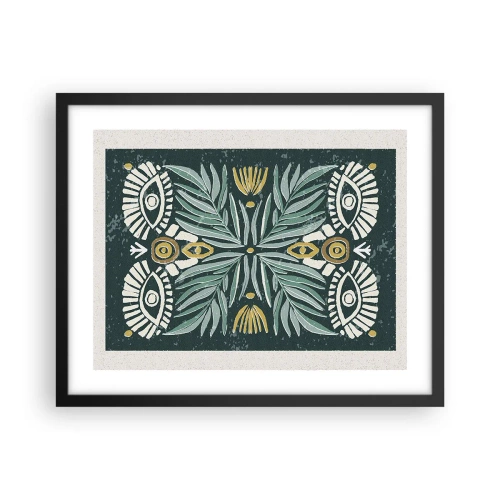 Poszter fehér keretben - Mint egy népi kivágás - 50x40 cm