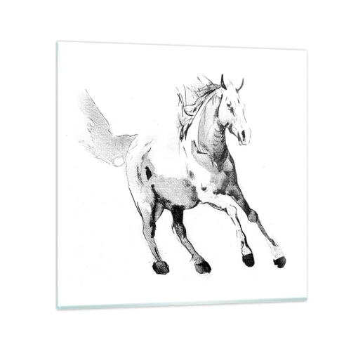 Üveg kép - Megszelídíthetetlen lélek - 70x70 cm