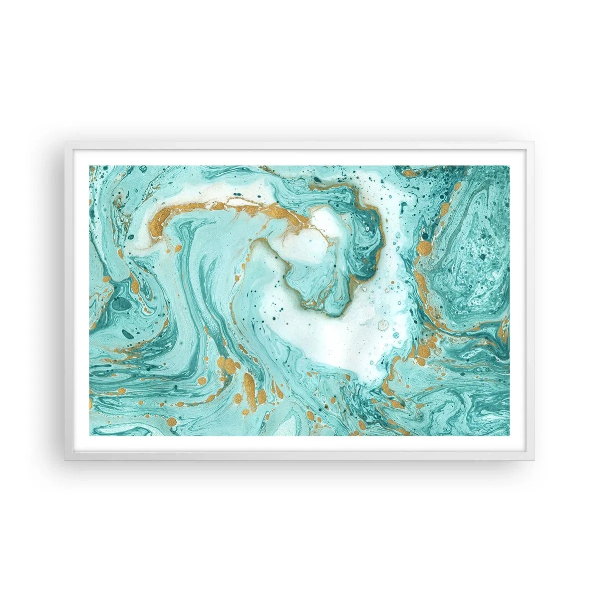 Poszter fekete keretben - Az Edo-korszak nagy hulláma alatt - 91x61 cm