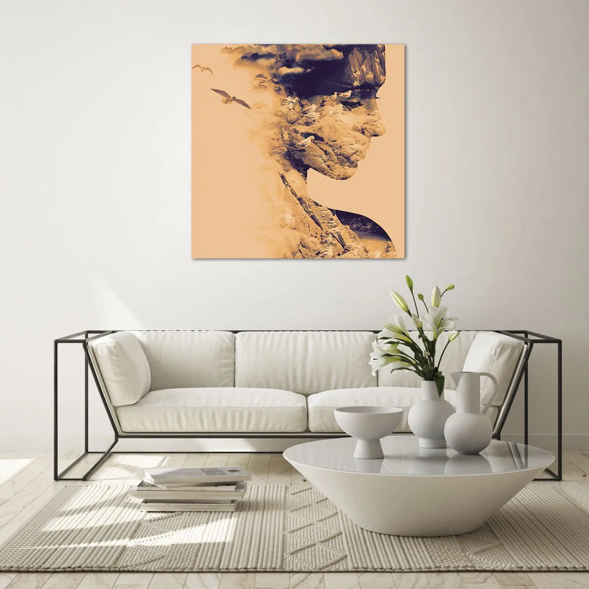 Üveg kép - Természetes szépség - 70x70 cm