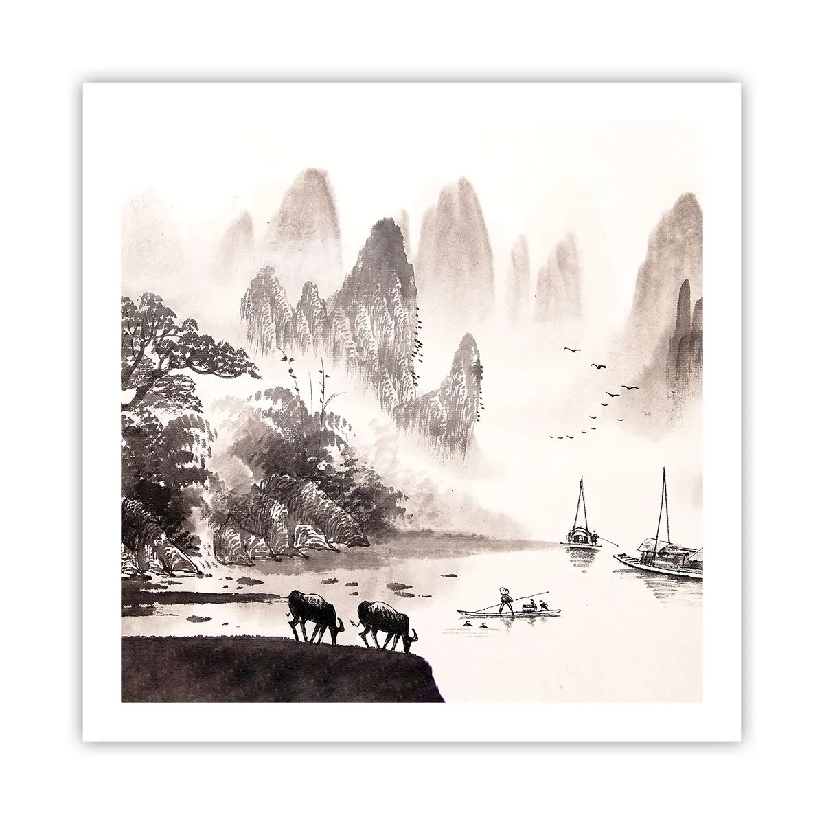 Poszter - Kelet egzotikus hétköznapjai - 60x60 cm