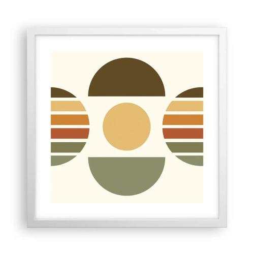 Poszter fekete keretben - A Föld színeiben - 40x40 cm