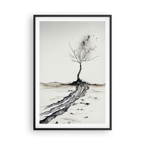 Poszter fehér keretben - Téli melankólia - 61x91 cm