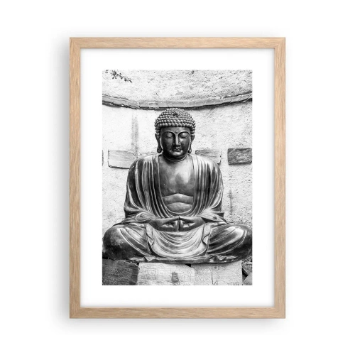 Poszter világos tölgy keretben - A béke forrásánál - 30x40 cm