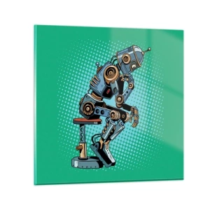 Üveg kép - A lét lényege fölött - 30x30 cm