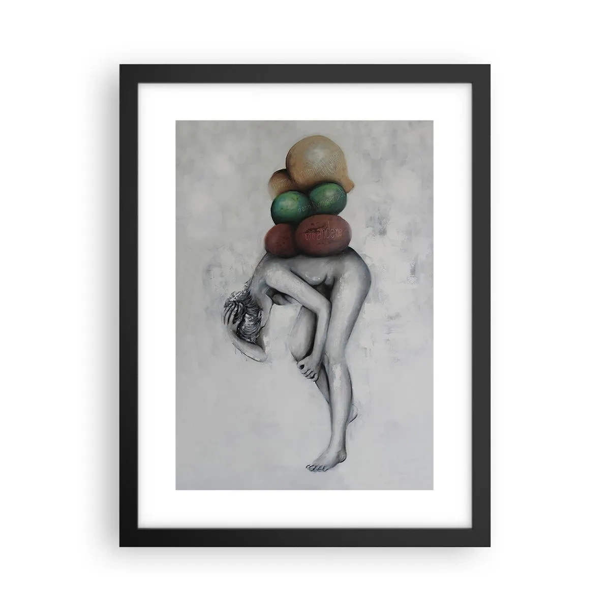 Poszter fehér keretben - Az élet nehézségei - 30x40 cm