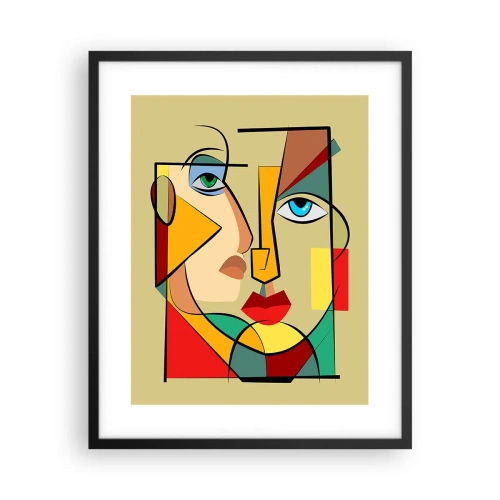 Poszter fehér keretben - Egy összeillő pár - 40x50 cm