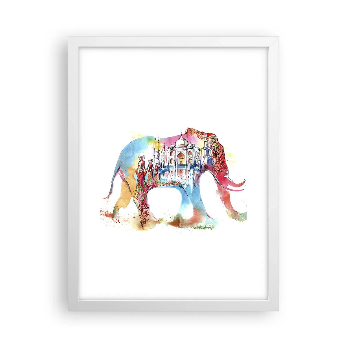 Poszter fekete keretben - India - a szerelem aurája - 30x40 cm