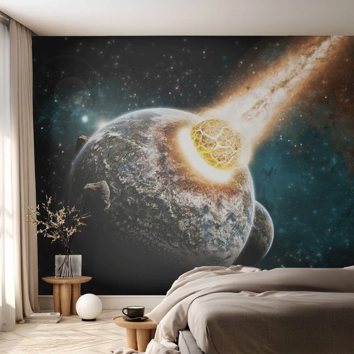 Fotótapéta Premium Sand - Halál, vagy élet? - Absztrakció, Világegyetem, Üstökös - 100x70 cm