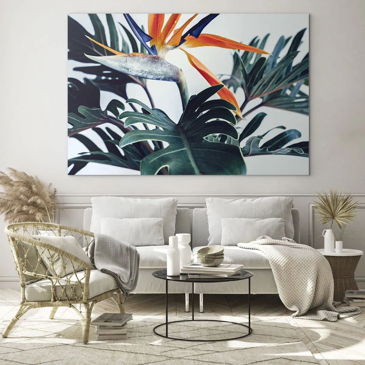 Üveg kép - Madárkalitka - 120x80 cm