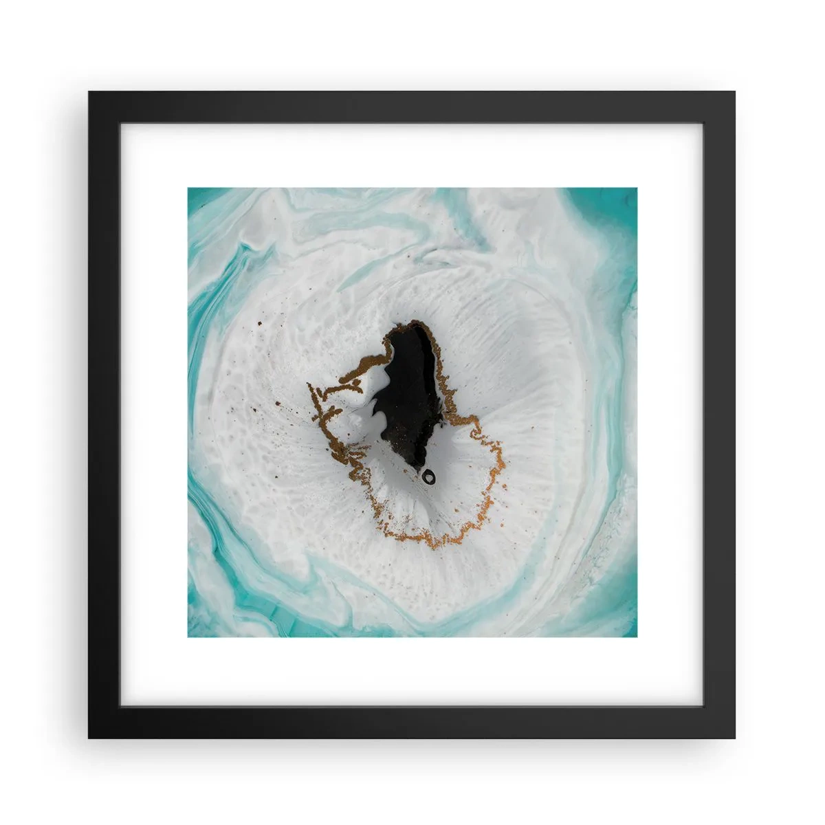 Poszter fehér keretben - Behatolni - 30x30 cm