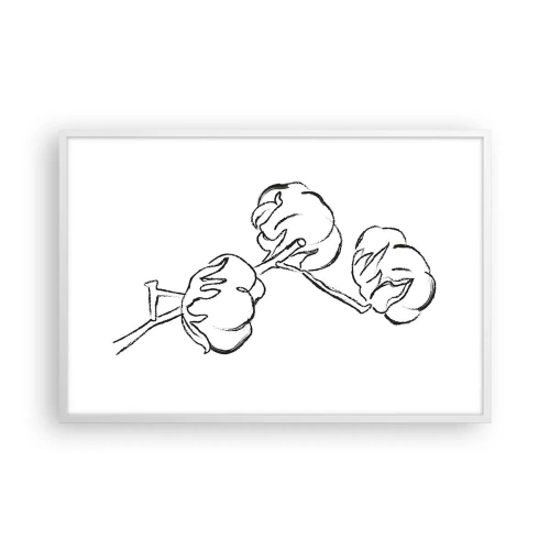 Poszter fekete keretben - Pamut pehely - 91x61 cm