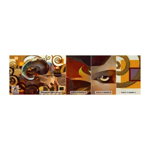 Fotótapéta Minta Premium Sand - Mágia – vallások – rituálék - Absztrakció, Kos, Grafika - 100x30 cm