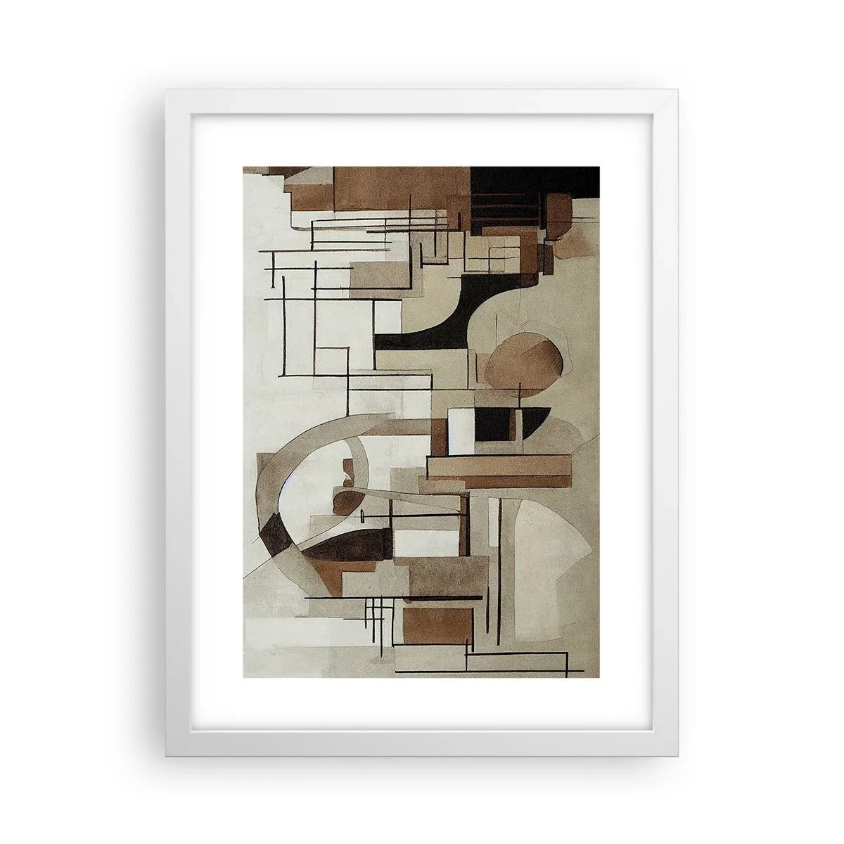 Poszter fekete keretben - Városkép 2.0 - 30x40 cm