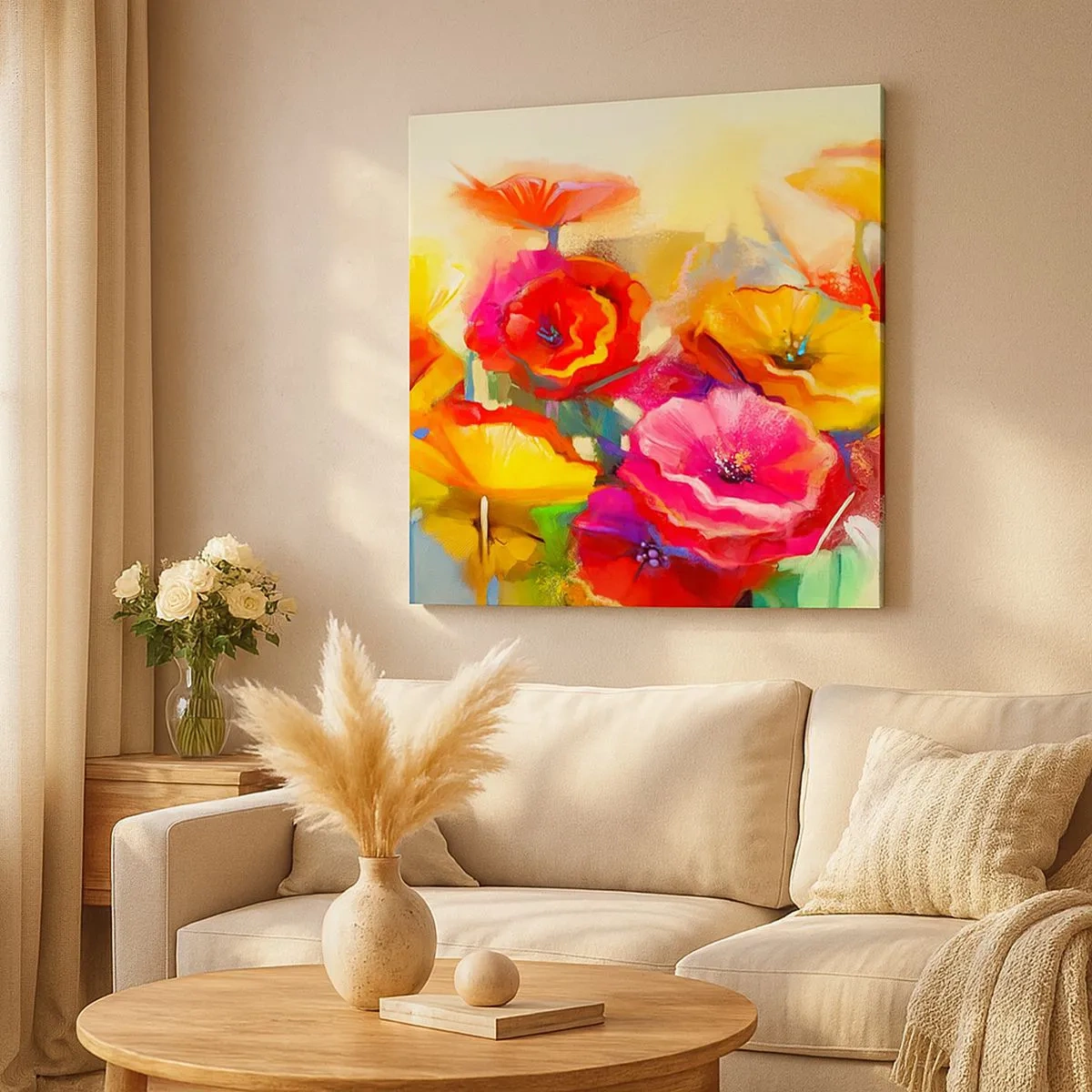 Vászonkép - Nem csak piros - 30x30 cm