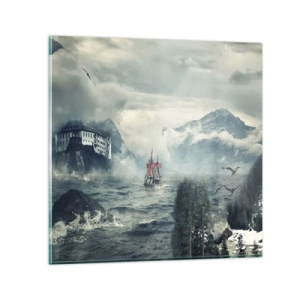 Üveg kép - Varázslatos vizeken - 30x30 cm