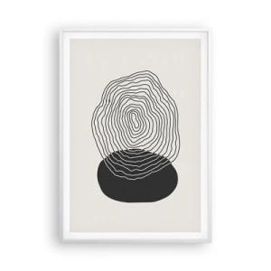 Poszter fekete keretben - Létezés és rángatózás - 70x100 cm