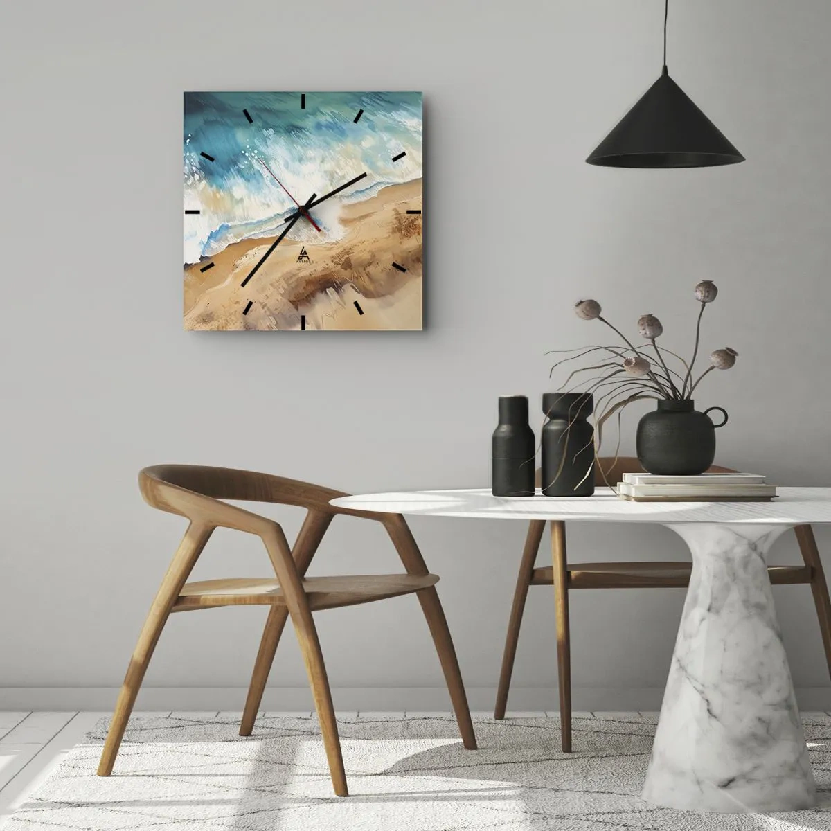 Falióra, Óra - Visszatérő hullám - 40x40 cm