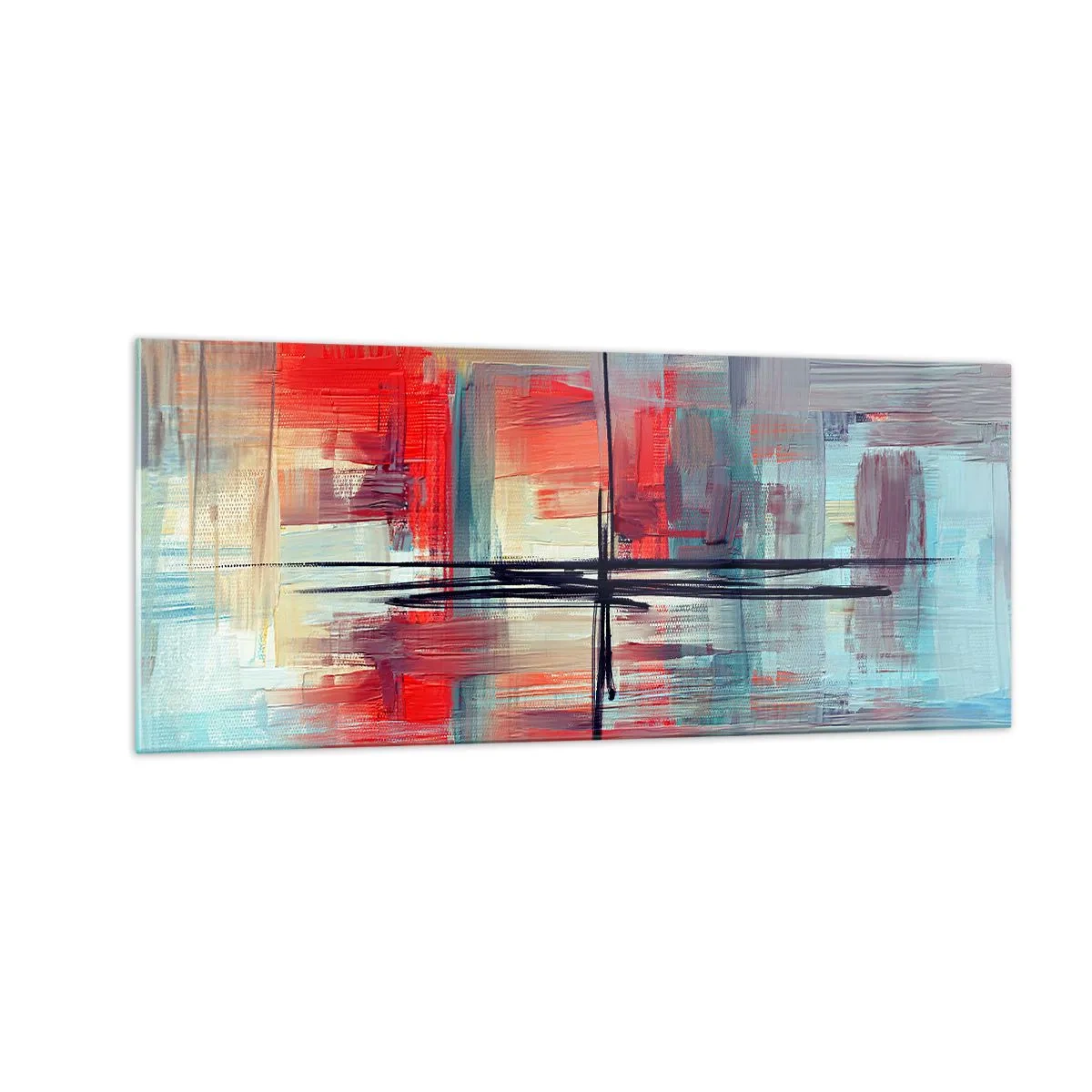 Üveg kép - Tájkép egy ismeretlen dimenzióban - 100x40 cm