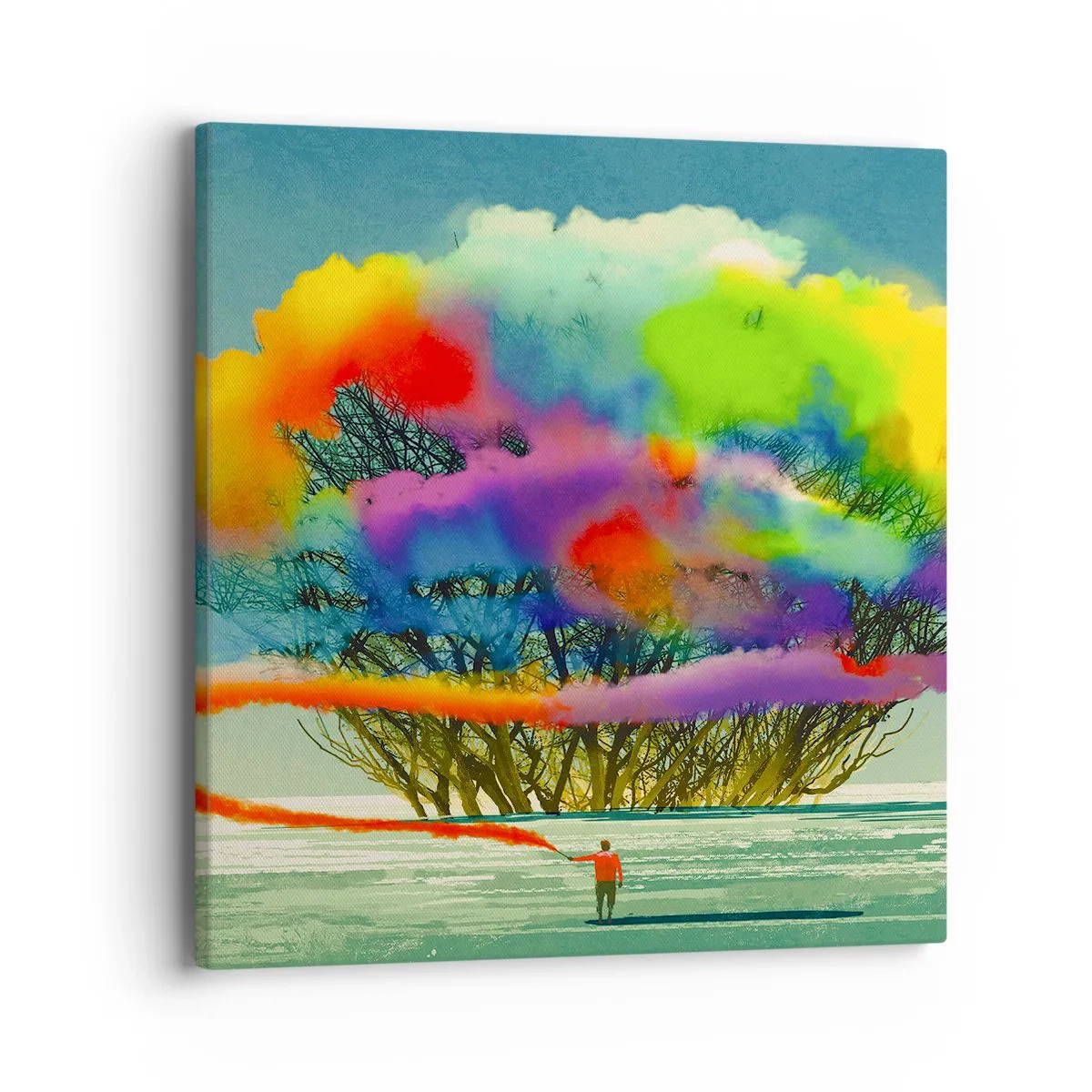 Vászonkép - Keltsd életre ezt a világot - 40x40 cm