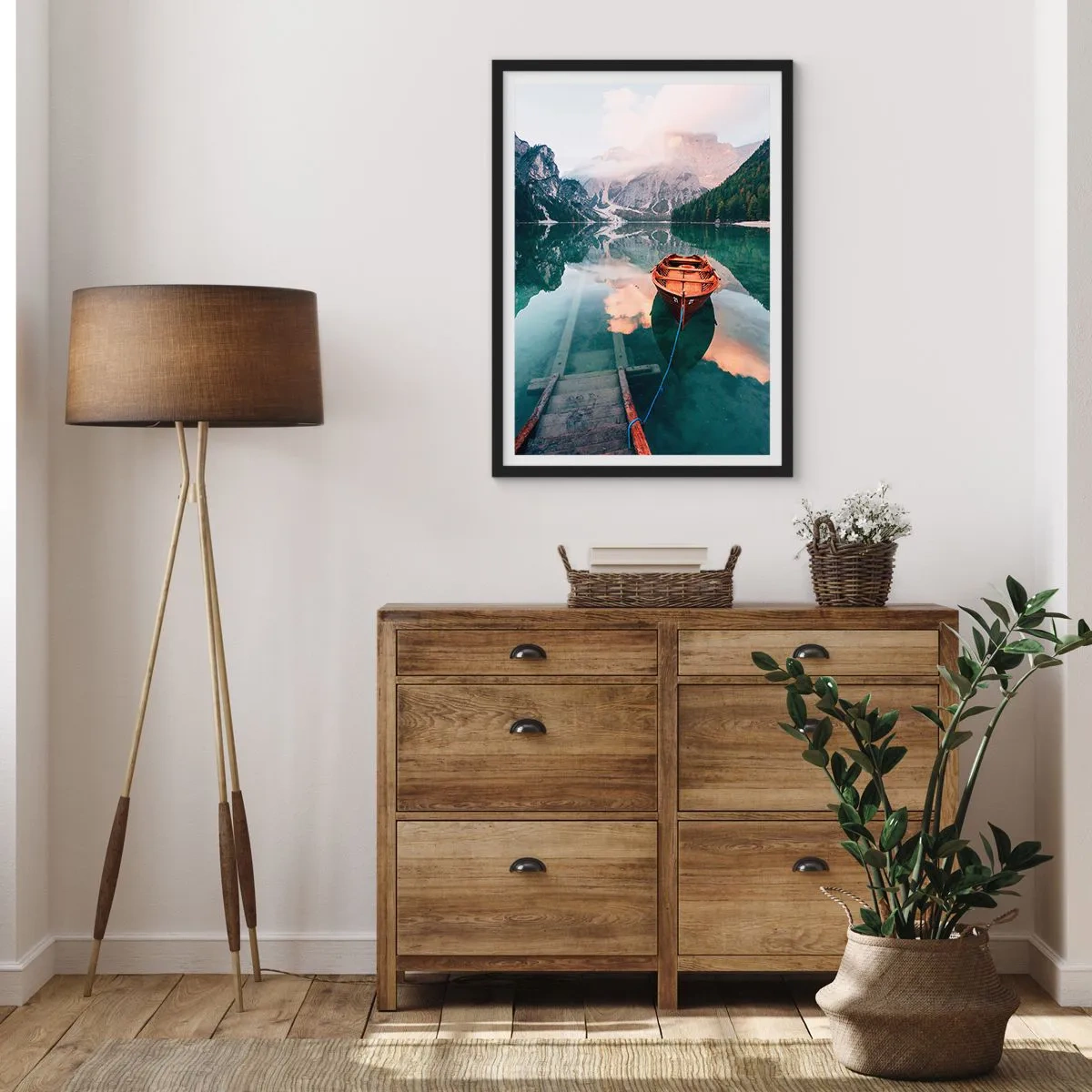 Poszter fehér keretben - A hegyek békés alvása - 61x91 cm