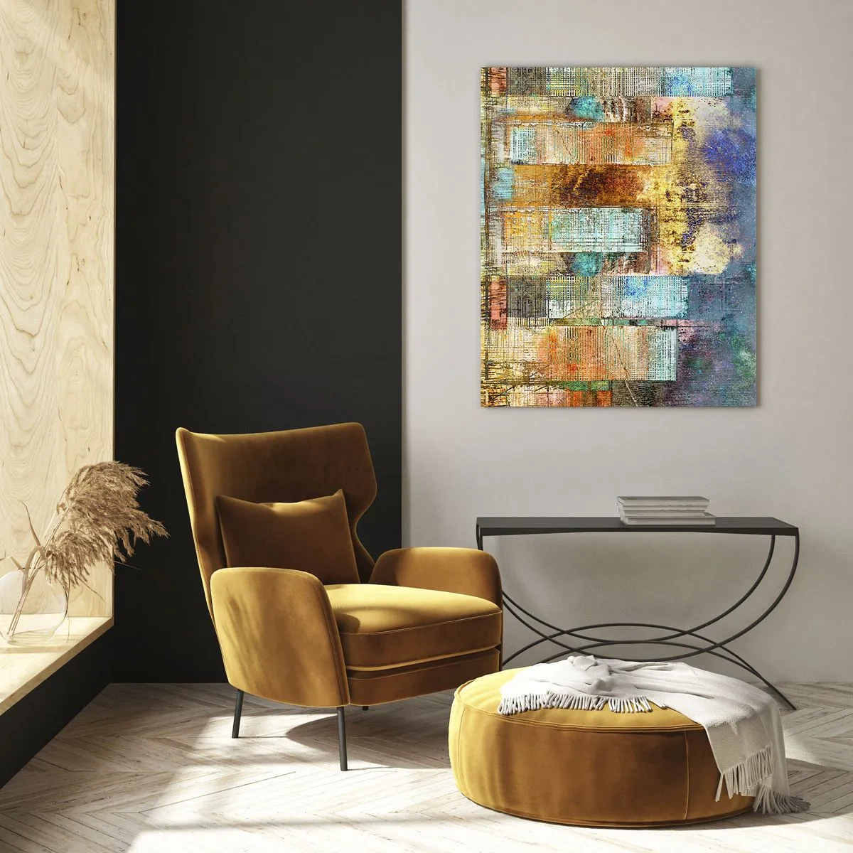 Üveg kép - Napfényes metropolisz - 80x120 cm