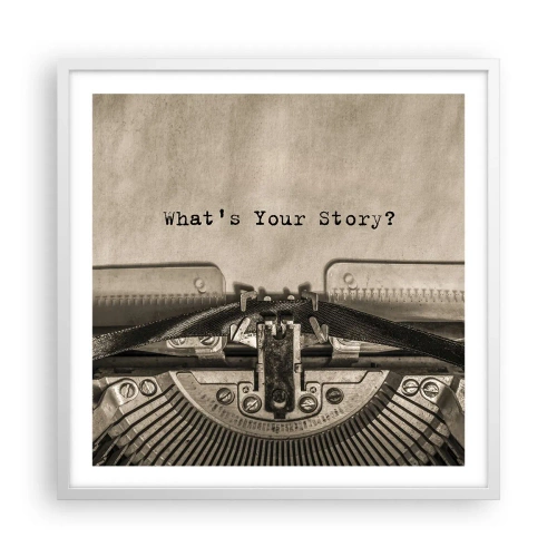 Poszter fekete keretben - Meséld el - 60x60 cm