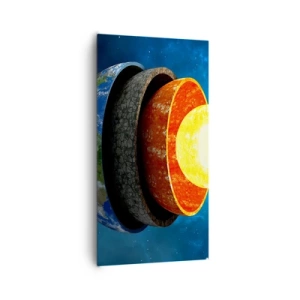 Vászonkép - Utazás a Föld középébe - 65x120 cm