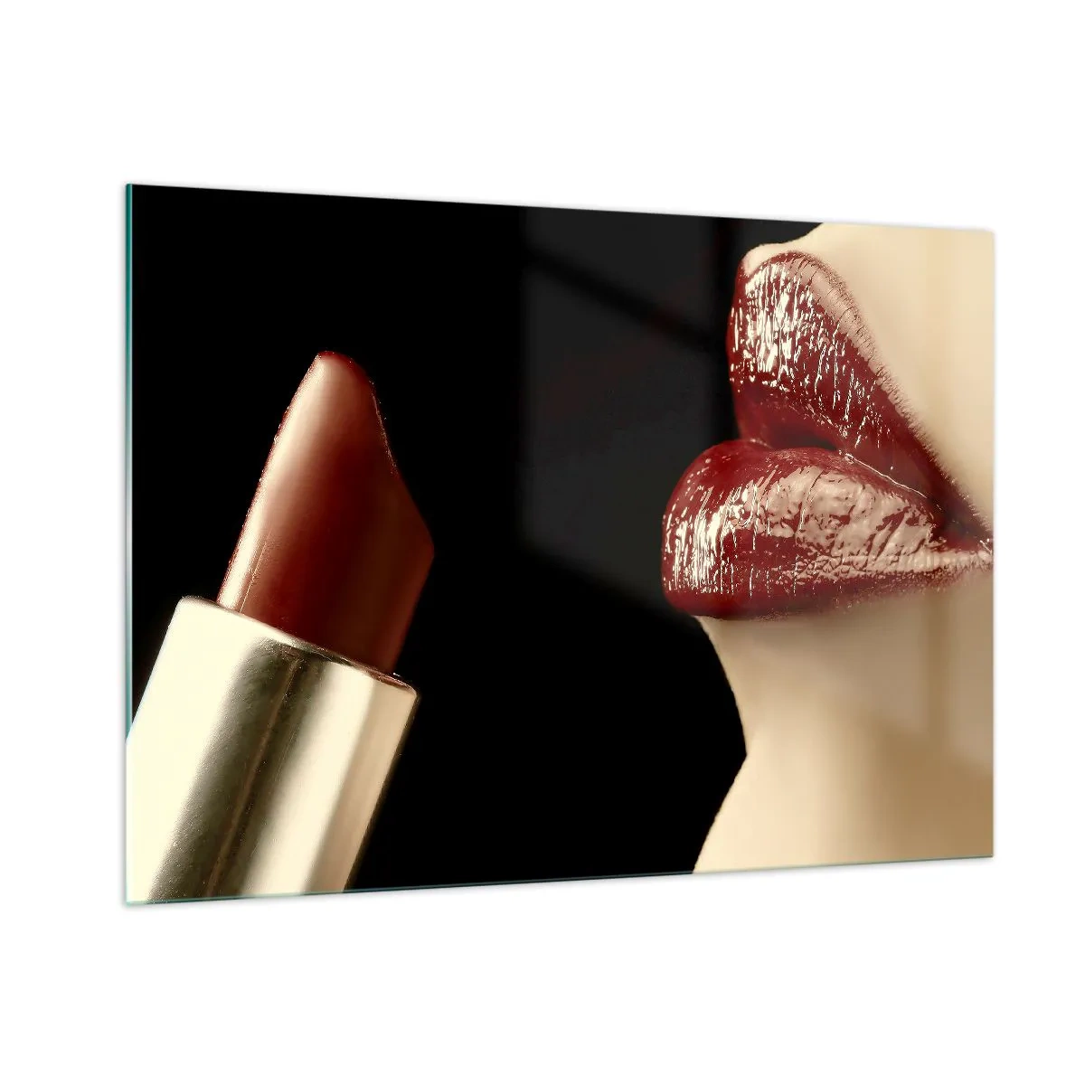 Üveg kép - A kármin érzékisége és ragyogása - 100x70 cm