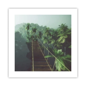 Poszter - A zöldellő hullámok felett - 40x40 cm