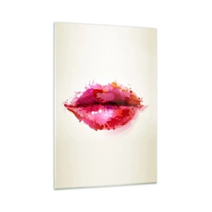 Üveg kép - Vöröses árnyalatú vörös - 80x120 cm