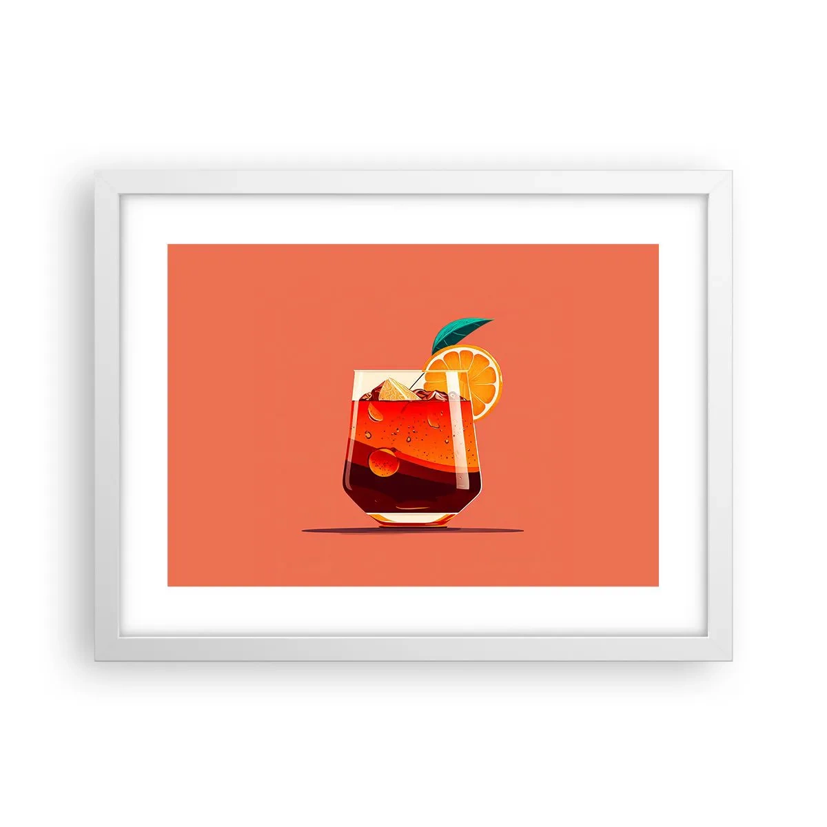 Poszter fekete keretben - Nyári felfrissülés - 40x30 cm