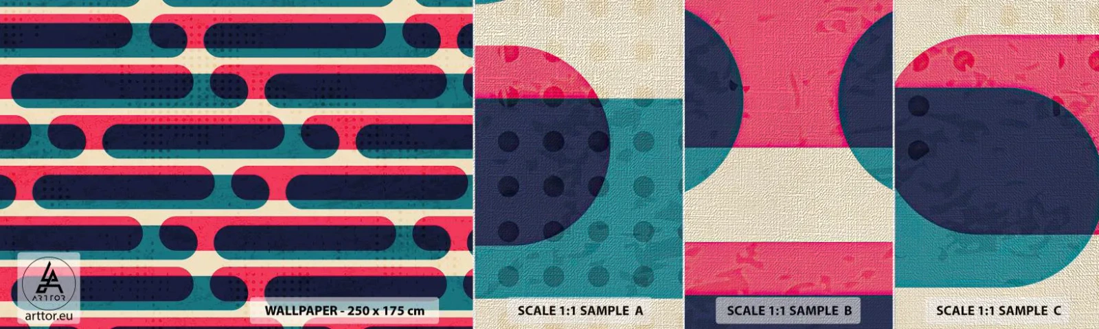 Fotótapéta Minta Premium Canvas - Mélységben és előre - Absztrakció, Darab, Modern művészet - 100x30 cm