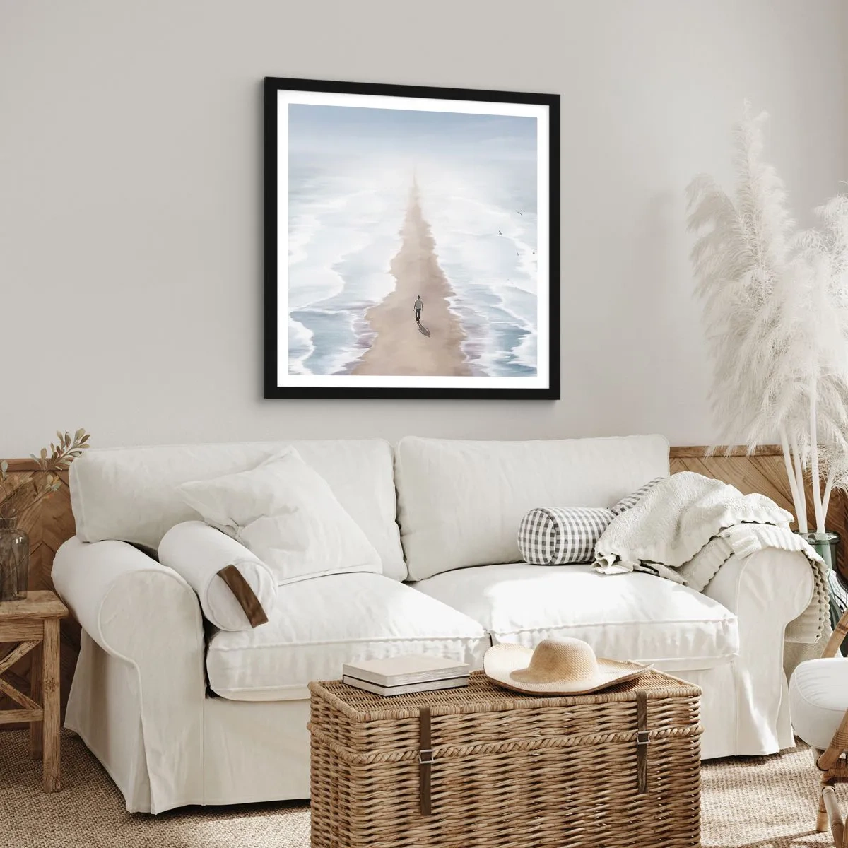 Poszter fehér keretben - Fényes jövő - 40x40 cm