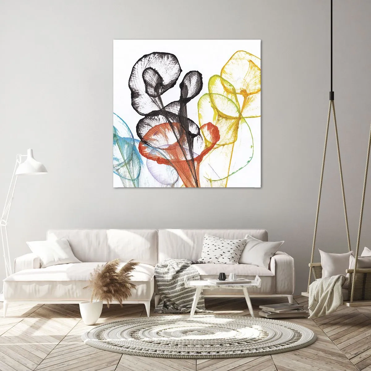 Vászonkép - Virágok lélekkel - 60x60 cm