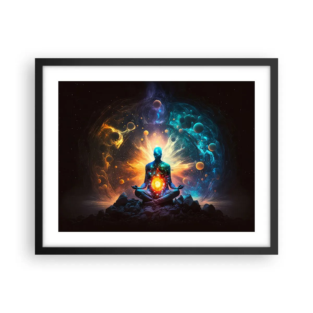 Poszter fehér keretben - Kozmikus nyugalom - 50x40 cm