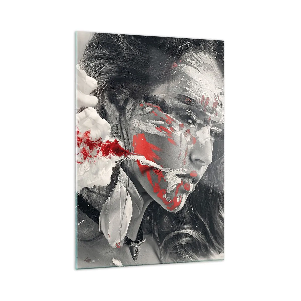 Üveg kép - Az abszurditás füstjében - 50x70 cm