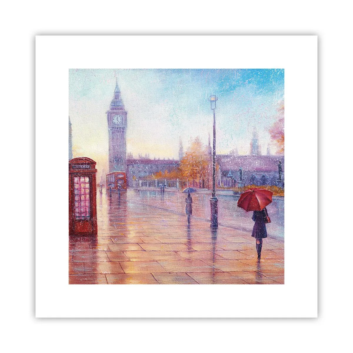 Poszter -  Őszi nap Londonban - 30x30 cm