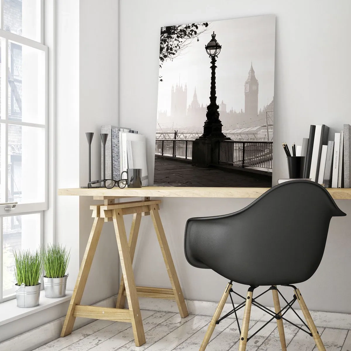 Üveg kép - Londoni reggel - 50x70 cm