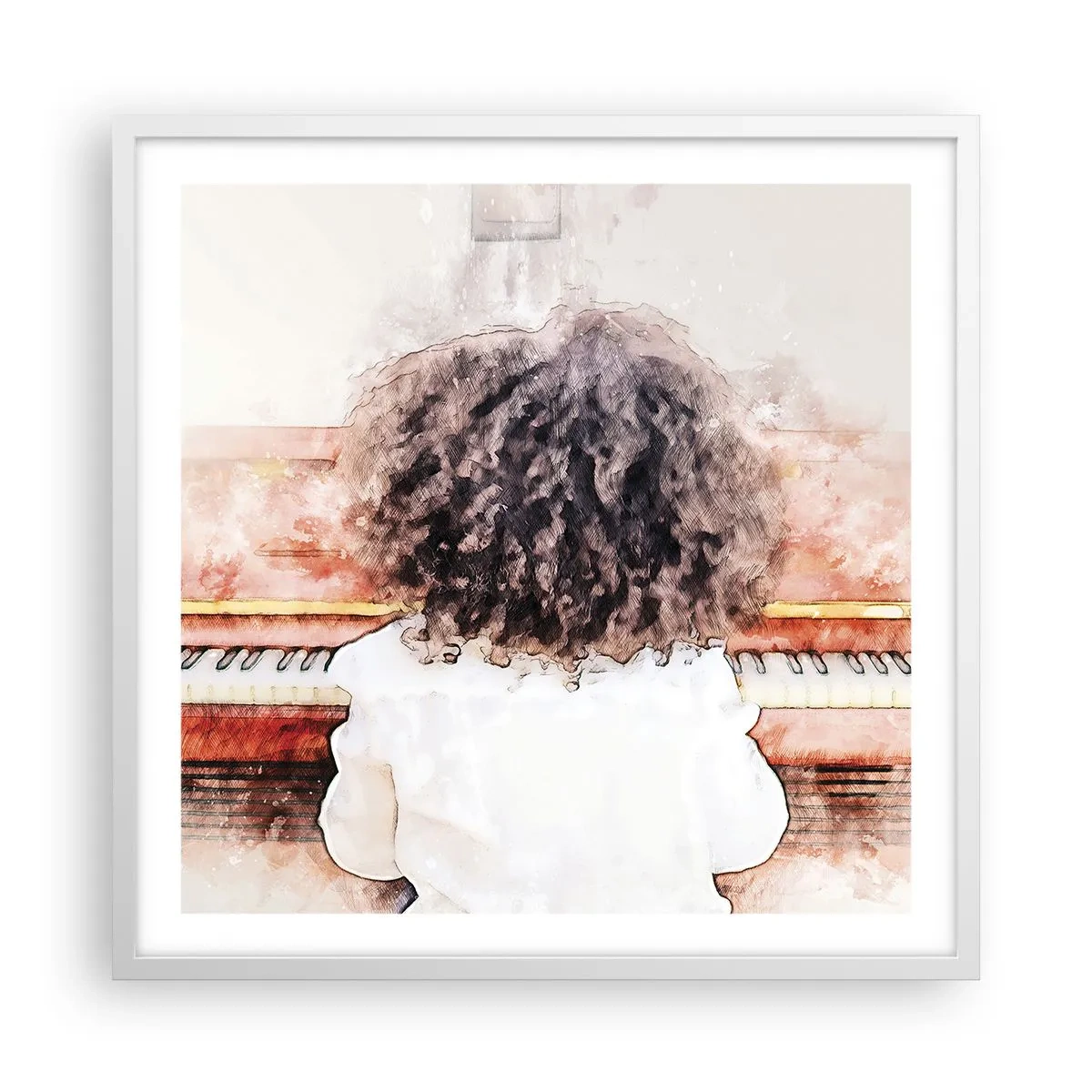 Poszter fekete keretben - Az új világban - 60x60 cm