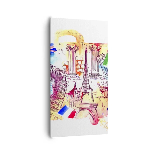 Vászonkép - Európai körút - 65x120 cm