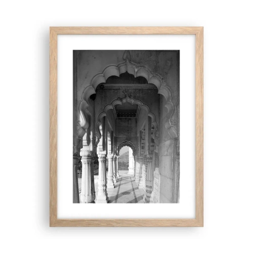 Poszter világos tölgy keretben - Itt játszódnak a Kelet meséi - 30x40 cm