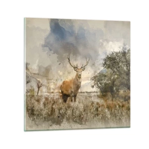 Üveg kép - Becsület – erő – méltóság - 60x60 cm